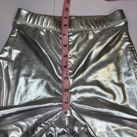 SKIMS Metallic Nickel Bike Shorts XXS | Shapewear Biker Shorts Silver - Picture 12 of 12